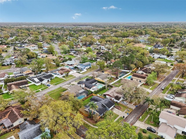 aerial view featuring a residential view