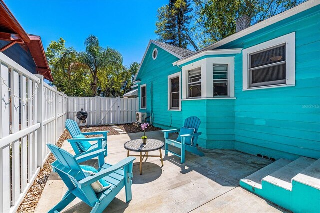 view of patio / terrace with a fenced backyard