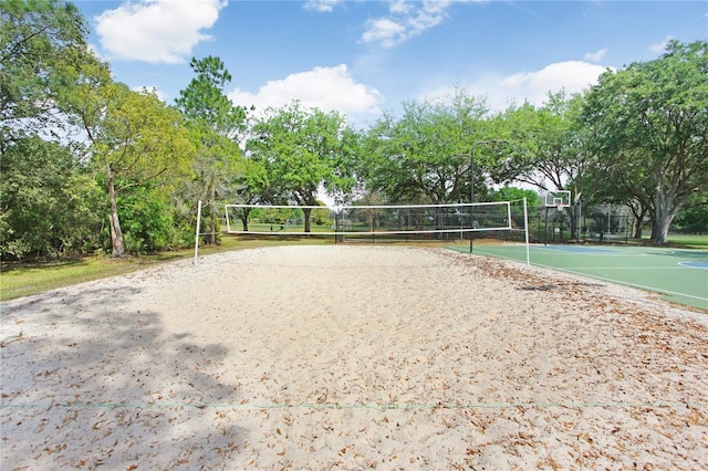 view of home's community with community basketball court and volleyball court