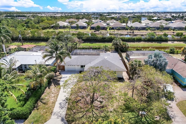 birds eye view of property featuring a residential view