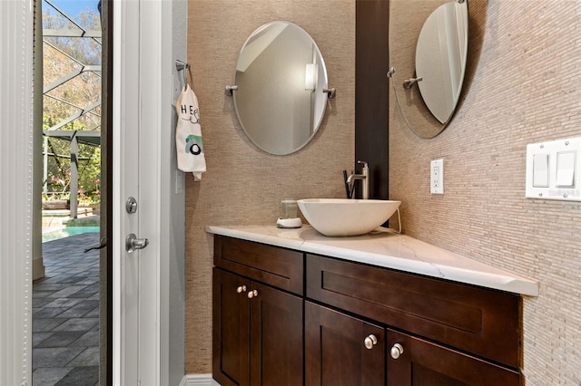 bathroom featuring vanity