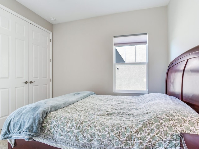bedroom with a closet