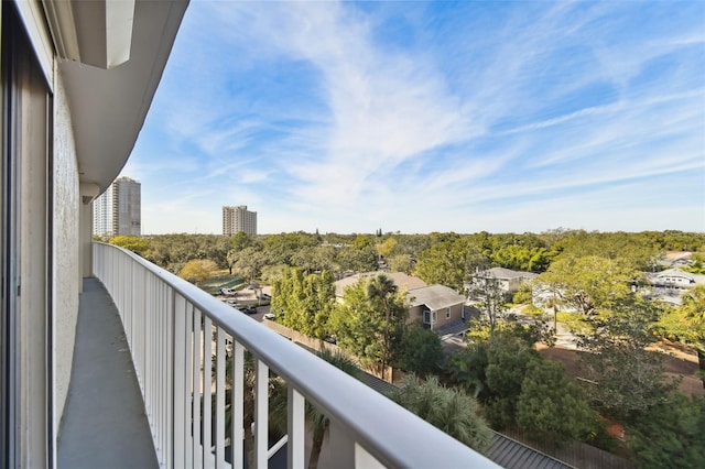 view of balcony
