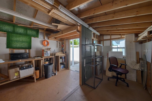view of basement