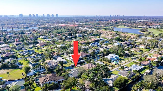 27150 Del Ln, Bonita Springs, FL 34135 - drone / aerial view featuring a residential view and a water view