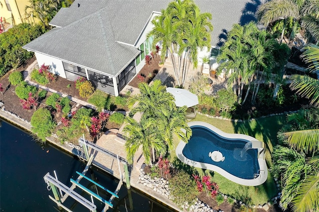 27150 Del Ln, Bonita Springs, FL 34135 - drone / aerial view with a water view