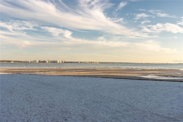 property view of water with a view of the beach