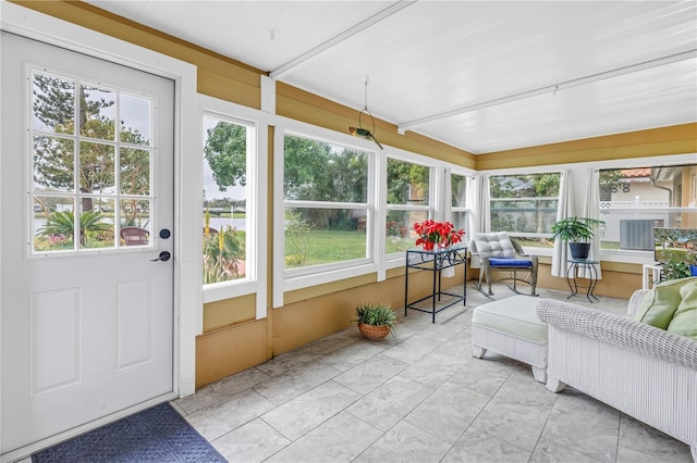 view of sunroom / solarium