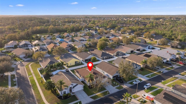 birds eye view of property featuring a residential view