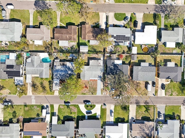 bird's eye view featuring a residential view