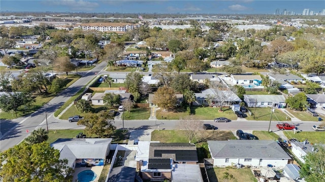 drone / aerial view featuring a residential view