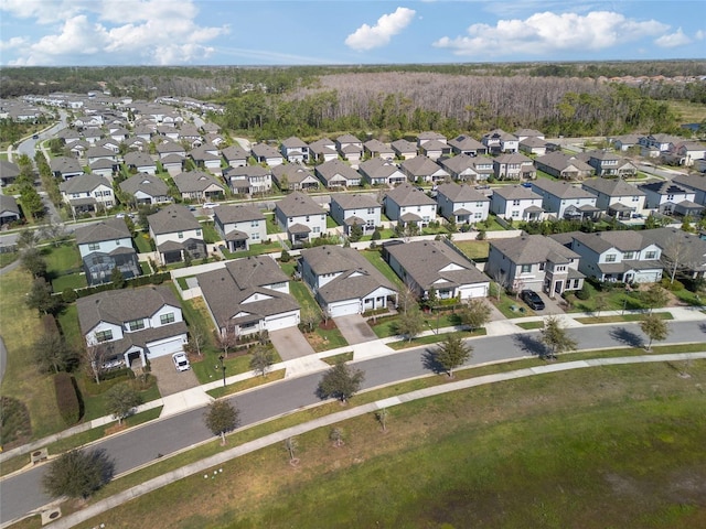 aerial view featuring a residential view