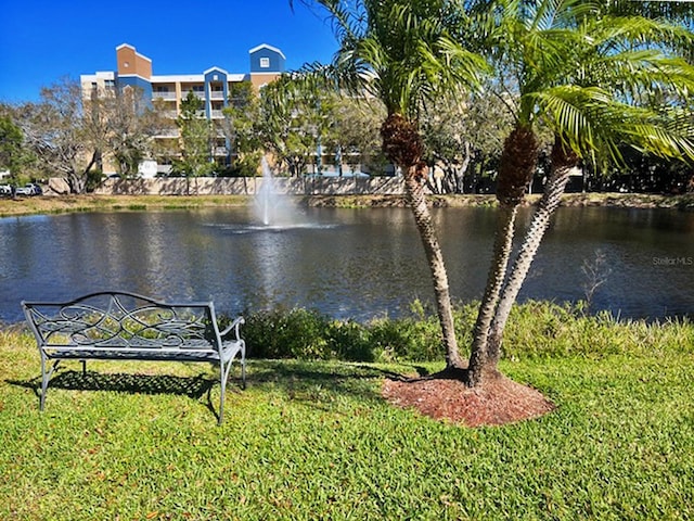 view of water feature