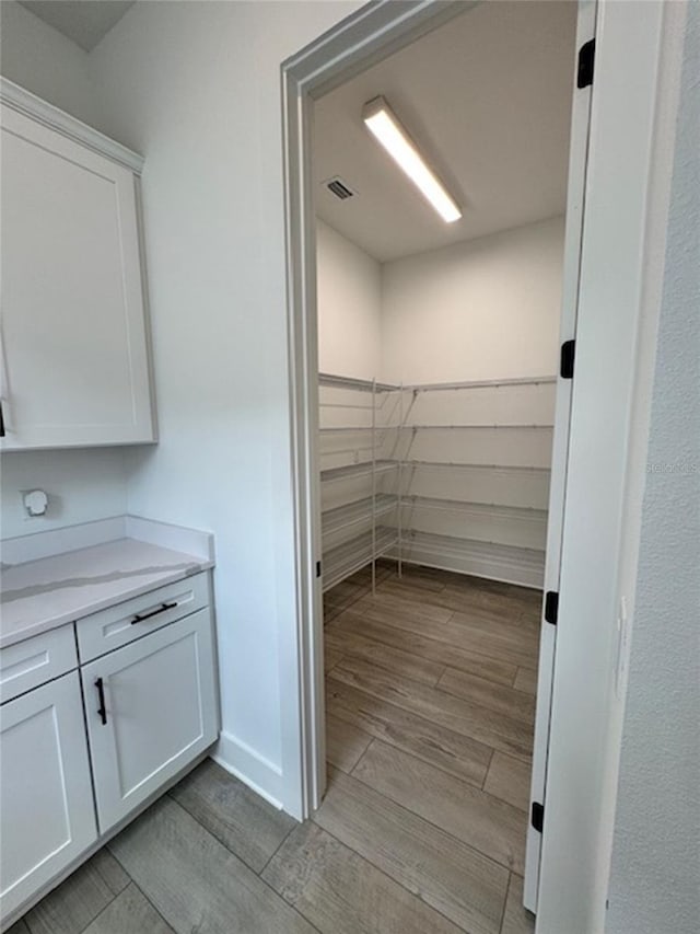 pantry with visible vents