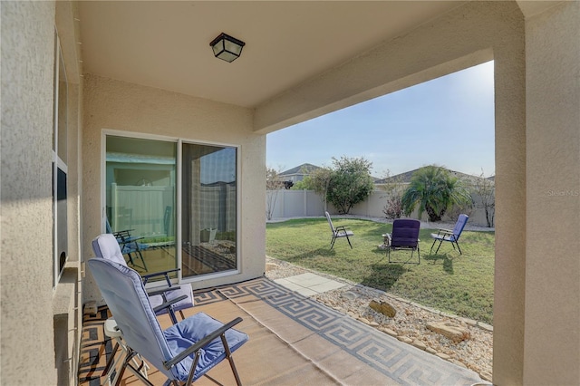 view of patio / terrace featuring a fenced backyard