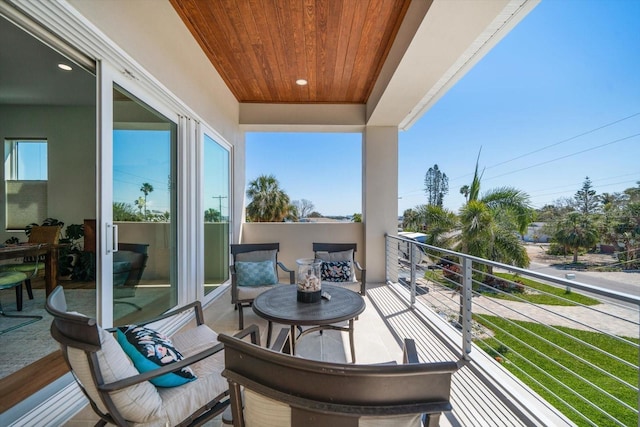 balcony with a sunroom