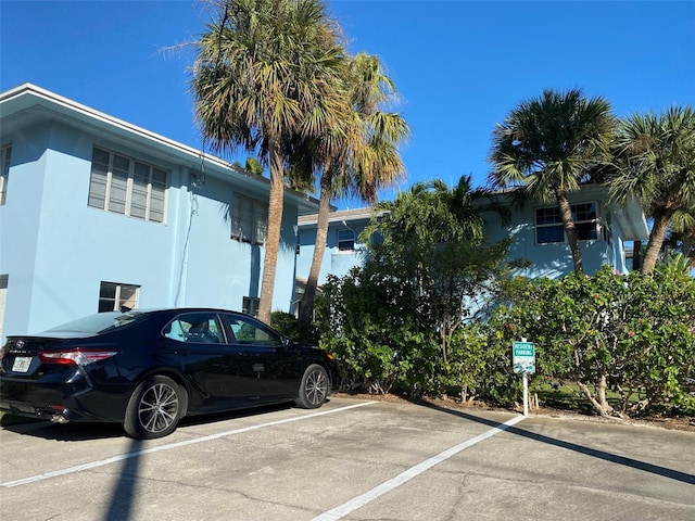 view of uncovered parking lot