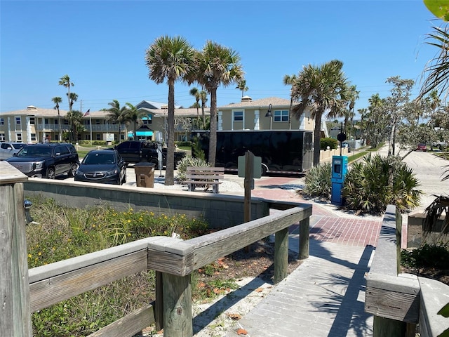 view of dock area