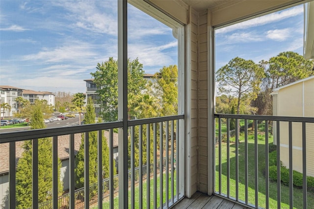 view of balcony