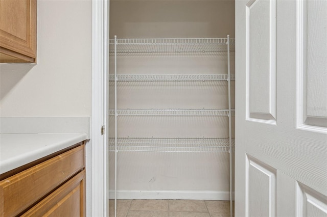 view of pantry