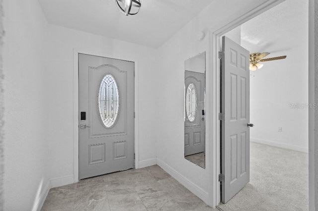 entryway with baseboards