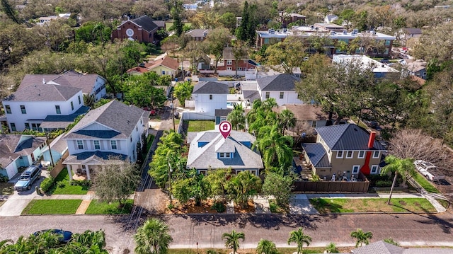 birds eye view of property featuring a residential view