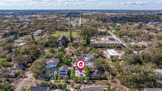 bird's eye view with a residential view