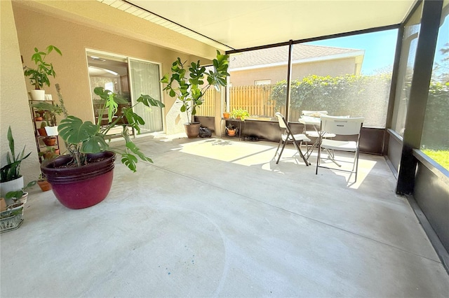 view of sunroom / solarium