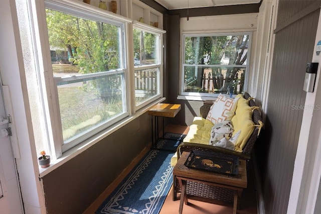 sunroom / solarium featuring a wealth of natural light