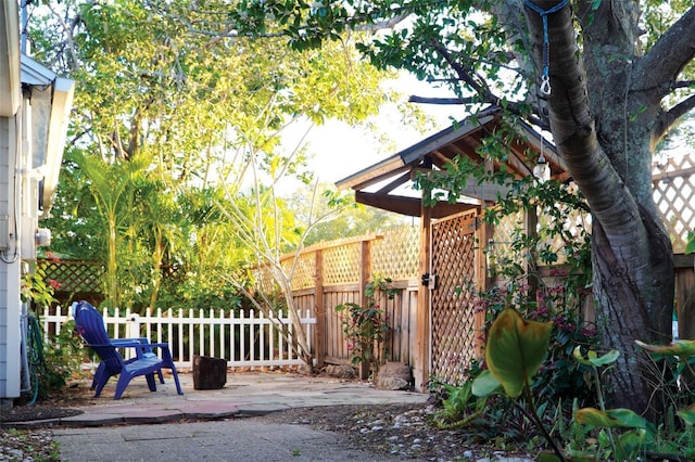 view of patio / terrace with fence