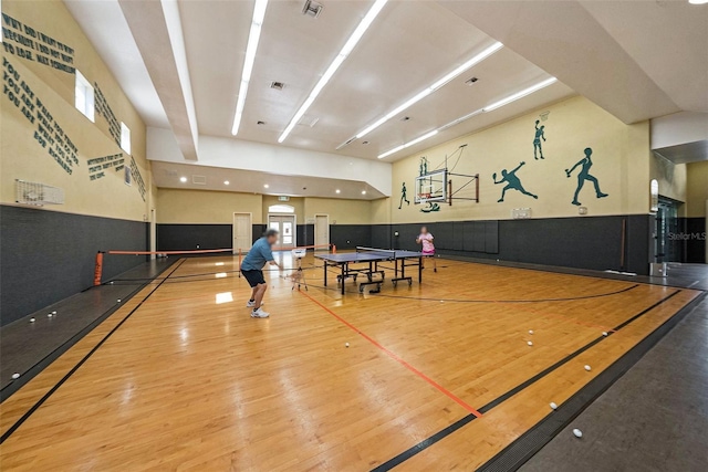 view of sport court with community basketball court