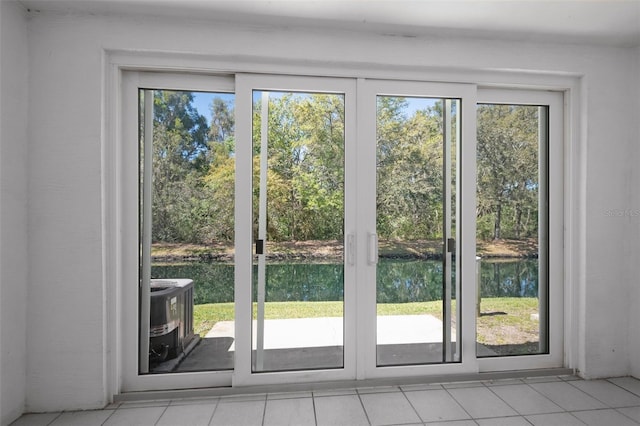 doorway with a wealth of natural light