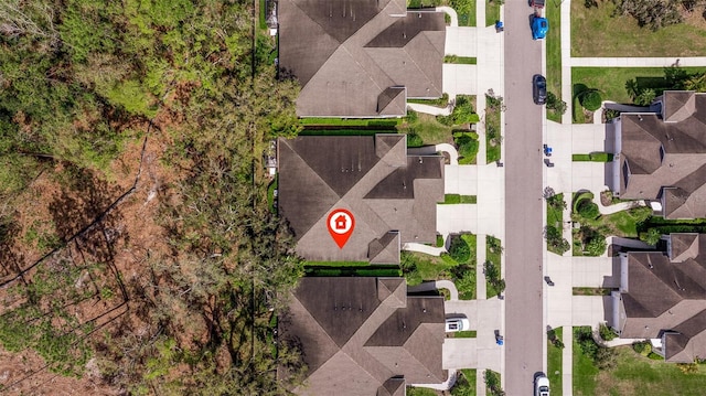 drone / aerial view featuring a residential view