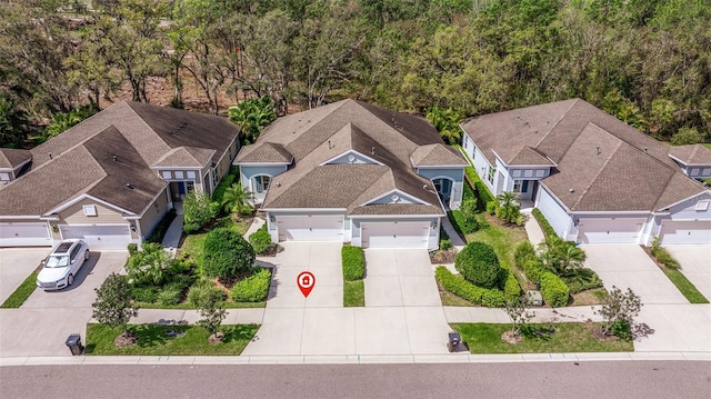 birds eye view of property featuring a residential view