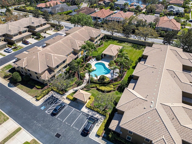 birds eye view of property featuring a residential view