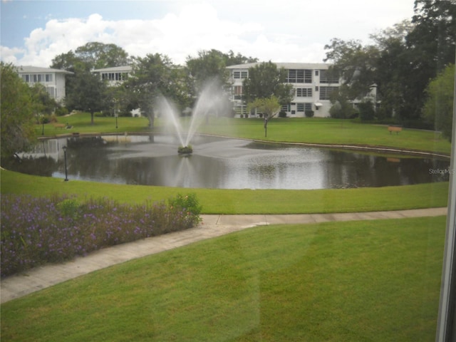 view of water feature