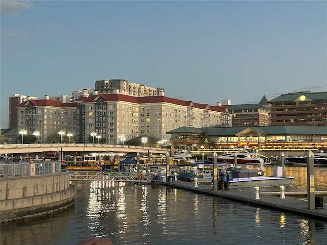 exterior space with a city view
