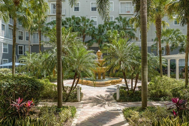 surrounding community featuring a pergola