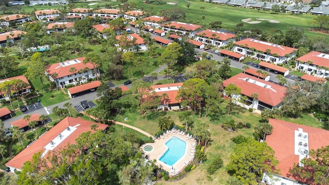 aerial view featuring a residential view