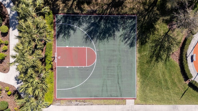 view of sport court featuring community basketball court