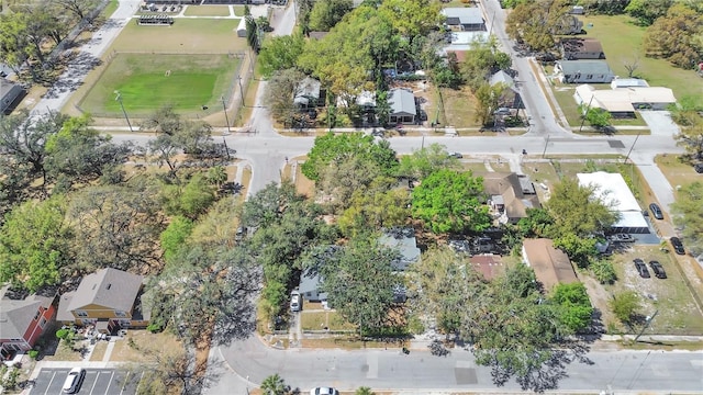 aerial view featuring a residential view