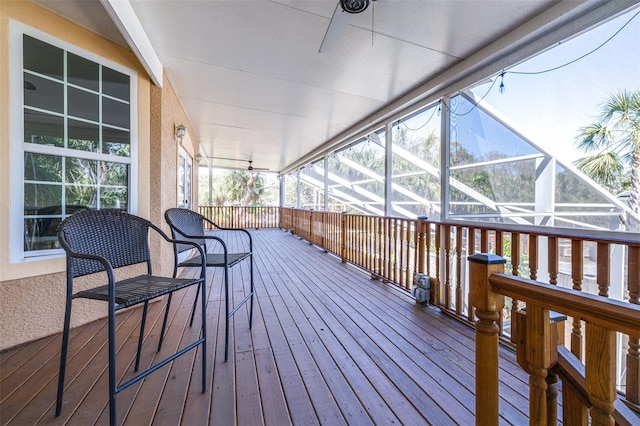 view of sunroom / solarium