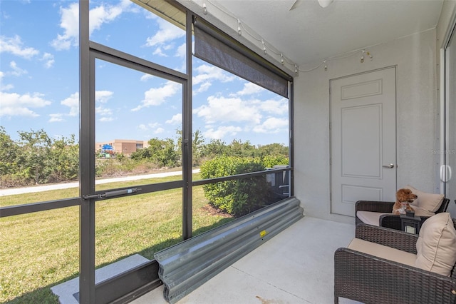 view of sunroom