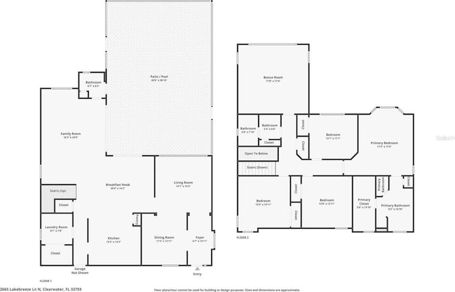 2665 Lakebreeze Ln N, Clearwater, FL 33759 - view of room layout