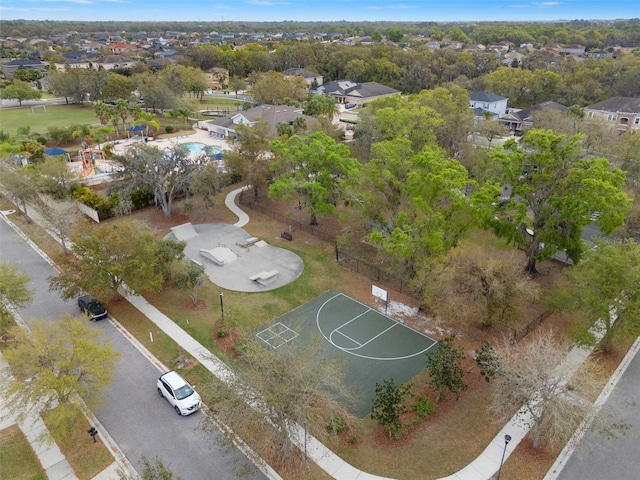 bird's eye view featuring a residential view