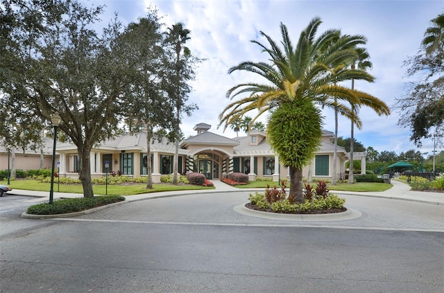 view of building exterior featuring driveway