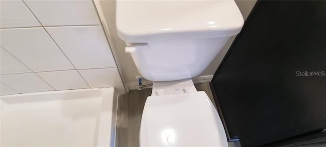 interior space with toilet