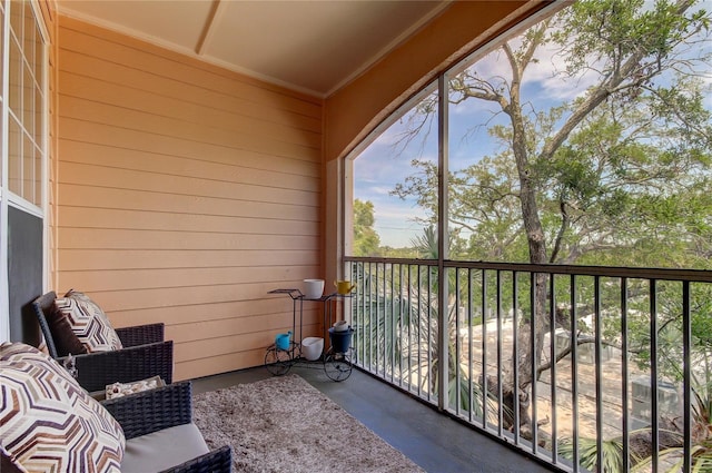 view of balcony