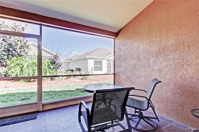 view of sunroom / solarium