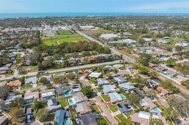 drone / aerial view featuring a residential view